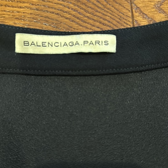 Balenciaga Black Mini Cocktail Skirt with Ruffles - Picture 5 of 13
